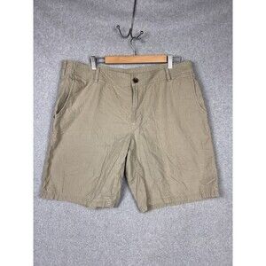 Columbia Shorts Mens 40X10 Khaki Canvas Omni Shield Cashmere Blend Beige SP